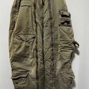 WWII USAAF Extreme Cold Weather Flight Pants Wool Lined Military Vintage